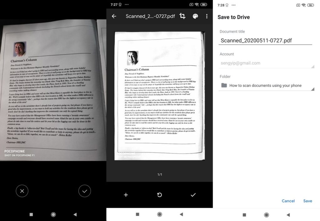 How To Scan Documents On An Android 2